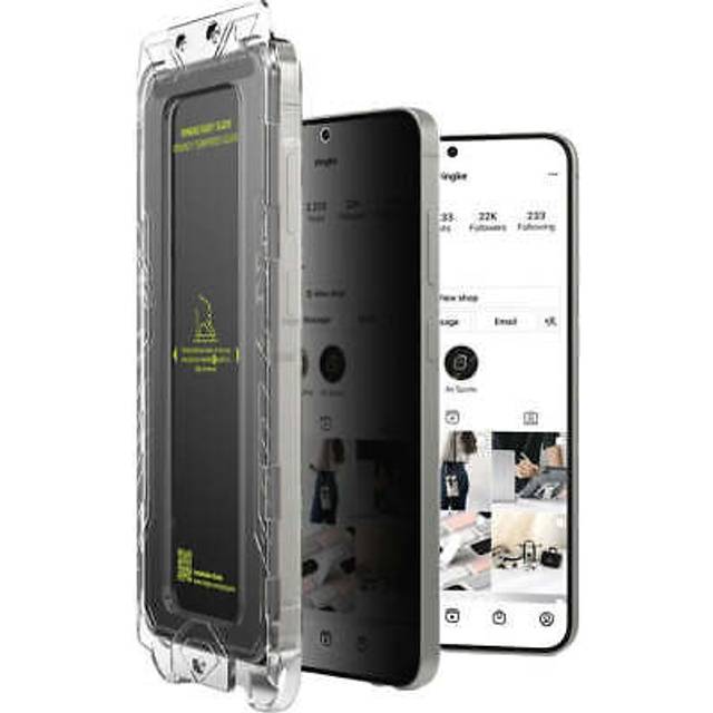 Ringke Samsung Galaxy S25+ (Plus) Easy Slide Härdat Glas Skärmskydd – Privacy
