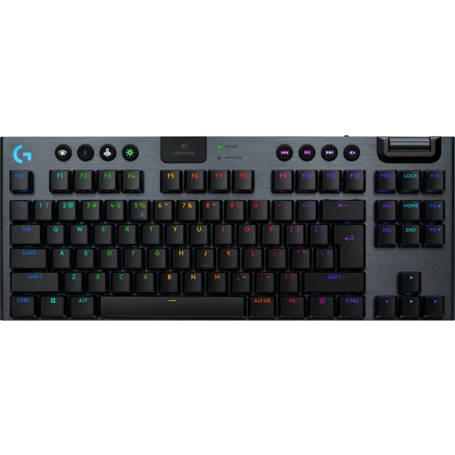 Logitech G915 X TKL trådlöst RGB-speltangentbord in Svart, US International (Qwerty)