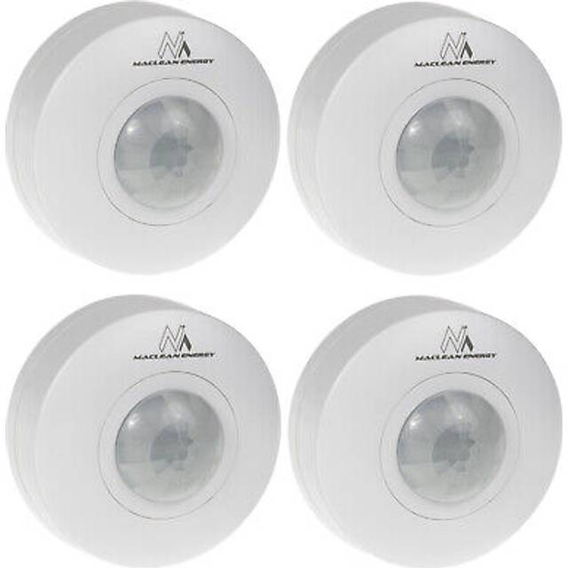 Maclean Pir Motion Sensor 6m Range Ceiling Mounted Max Load 1200w Ip20