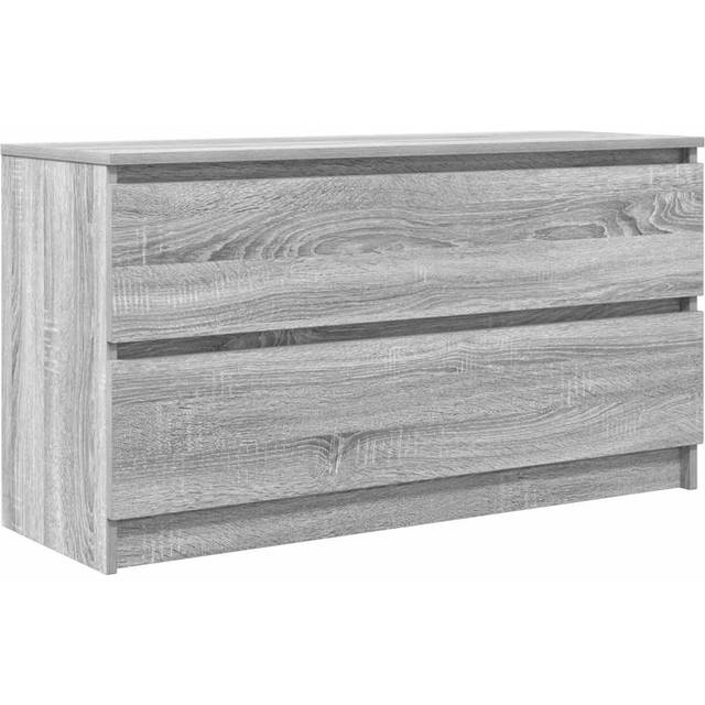 vidaXL TV Cabinet Grey Sonoma 100x35x54 cm Engineered Wood