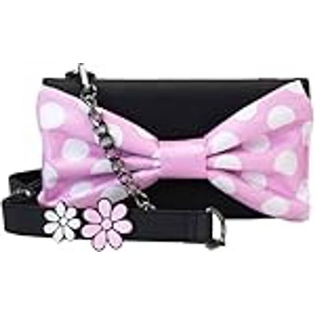 LOUNGEFLY Minnie Floral Rock The Dots Clutch Crossbody Bag - Disney