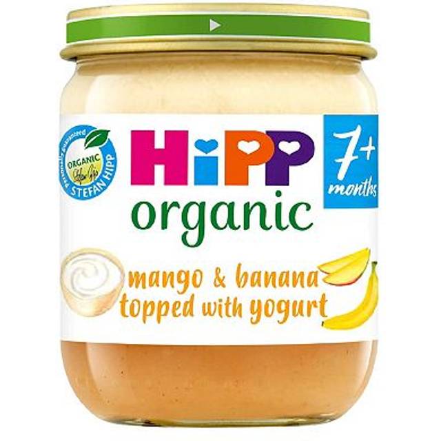 HiPP Fruit Layer Mango & Banana Topped With Yogurt Baby Food Jar 7+ Months
