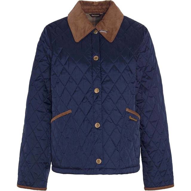 Barbour 30th Anniversary Cropped Liddesdale Jacket - Navy, Navy, Size 14, Women