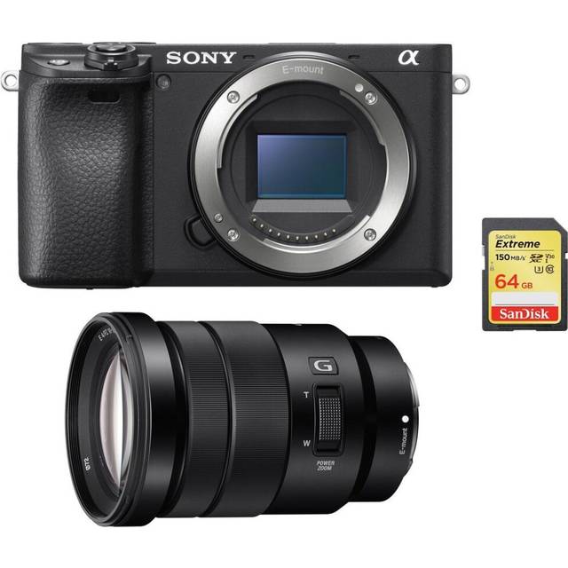 SONY A6400 Body Black + SONY SEL 18-105MM F4 G OSS + 64GB SD card
