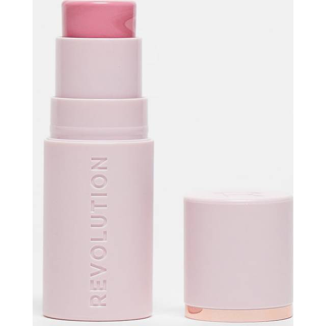 Revolution Skin Silk Marble Blush Stick Pinched Light Pink