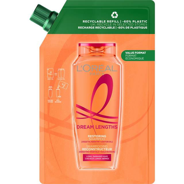 Loreal Paris Elvital Dream Length Restoring Shampoo Refill 500 ml