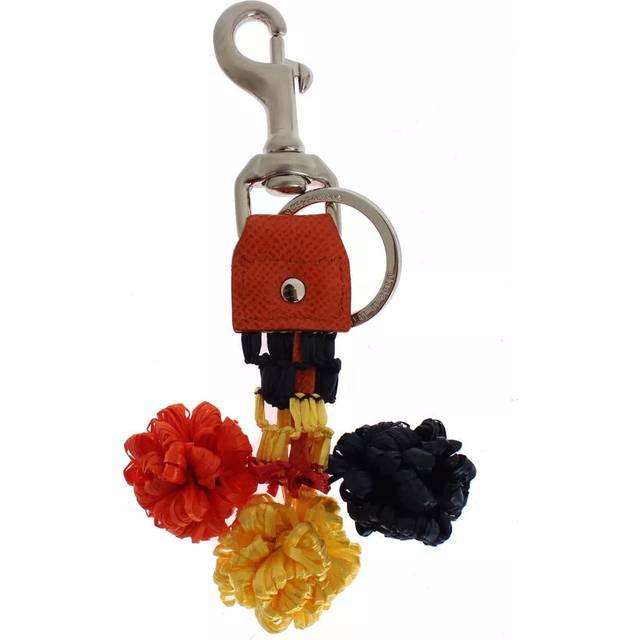 Dolce & Gabbana, Keyrings, female, Multicolor, ONE SIZE, Sicilian Raffia Charm Keyring