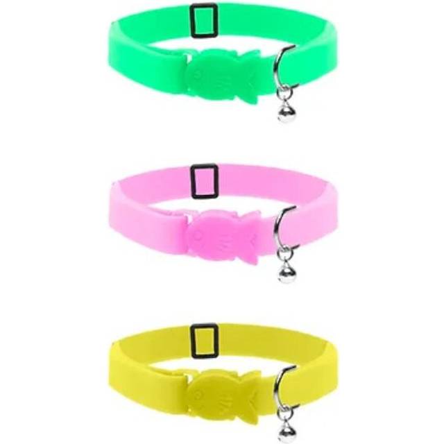 Cat Circus Neon Neoprene Print Cat Collars