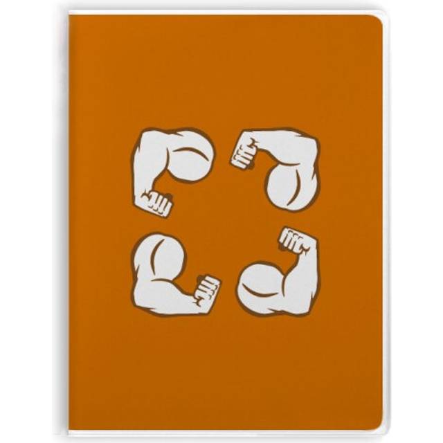 Arm Fist Power Cycle Art Deco  Fashion Notebook Gum Cover Diary Soft Cover Journal