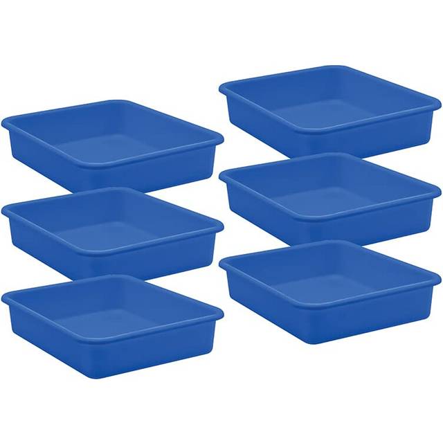 Blue Large Plastic Letter Tray  Pack of 6