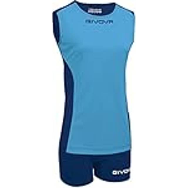 Women's tank top and shorts set Givova Piper - Bleu