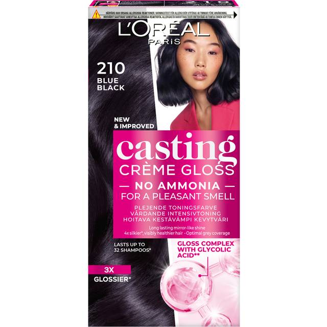 Loreal Paris Casting Crème Gloss Semi-permanent Coloration 210 Blue Black