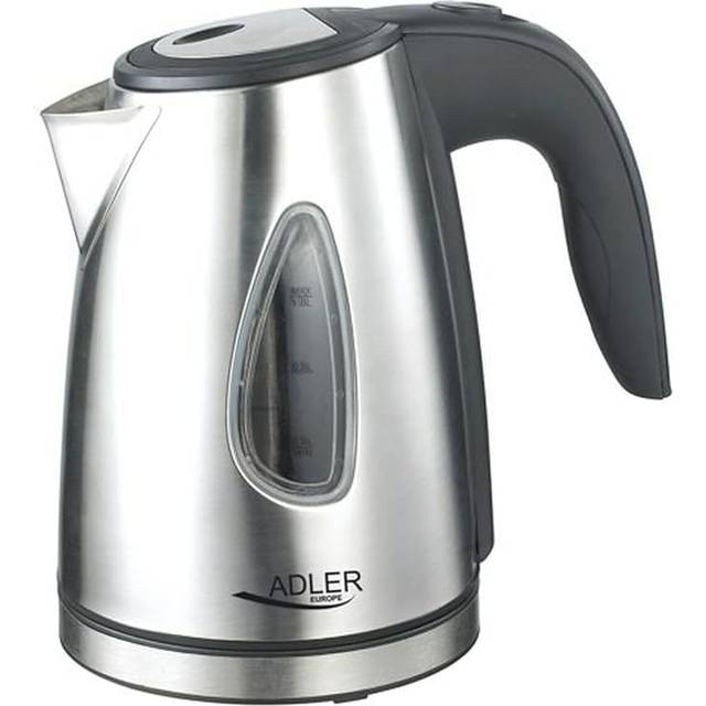 Adler AD 1203 AD1203 vattenkokare, 1500 W, 1 liter, silver/svart