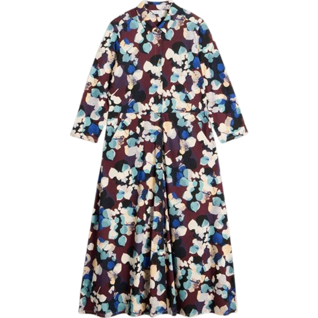 White Stuff Womens Plum Multi Rua Jersey Dress - Purple - 12R