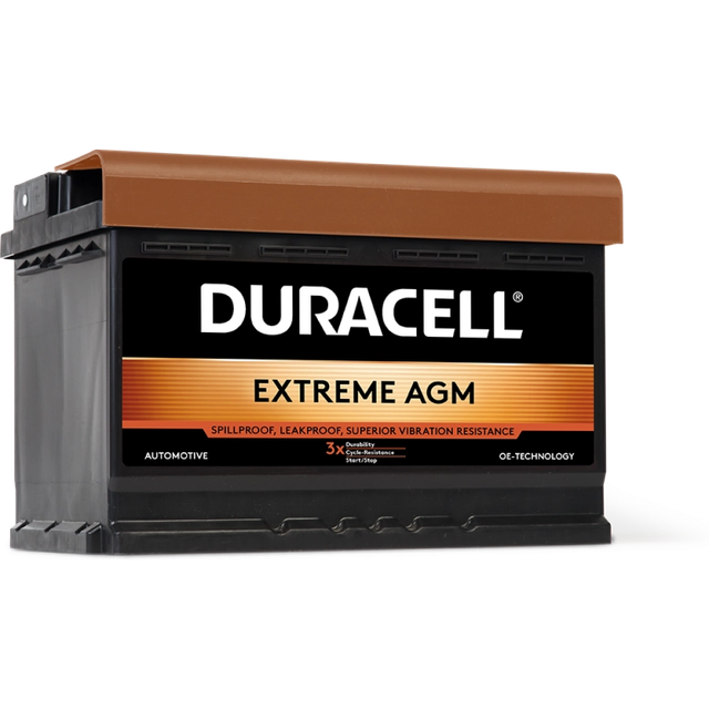 De70 duracell extreme agm car battery 12v 70ah
