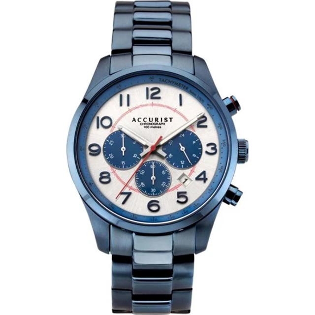 Accurist 7409 Blue IP Bracelet Watch - W19139