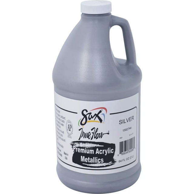 Sax Premium Heavy-Bodied Acrylic  Half Gallon  Metallic Silver