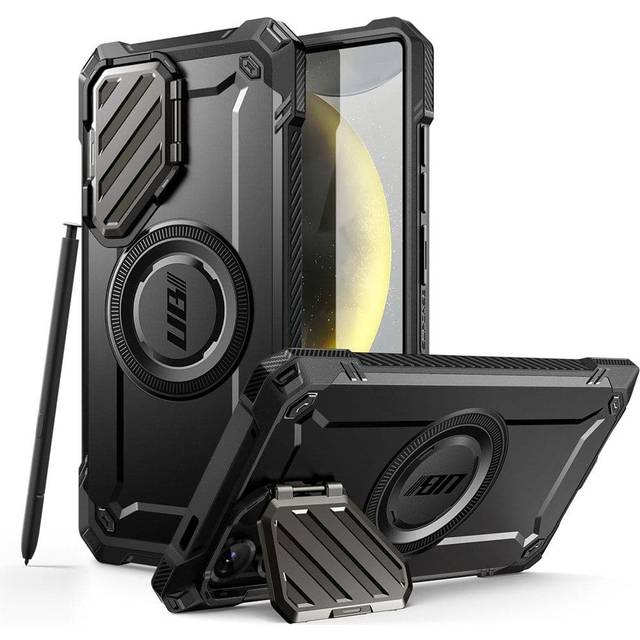 SUPCASE Magnetfodral för Samsung Galaxy S25 Ultra med Kameralinsskydd, [S Pen Holdare] [MagSafe-Kompatibel] [Militärt Skydd] Skyddsfodral för S25 Ultra (Svart)