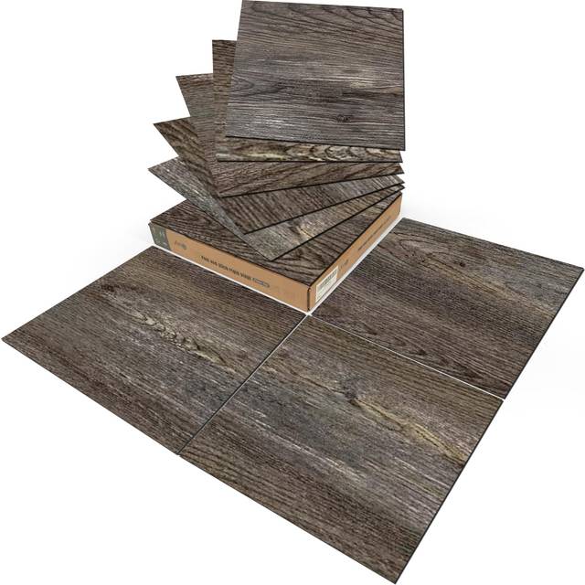 Art3d Peel and Stick Vinyl Floor Tiles 30-Pack 12 x 12 inch  Self Adhesive Waterproof Flooring Wood Planks for Kitchen  Dining Room  Bedrooms  Cover 3