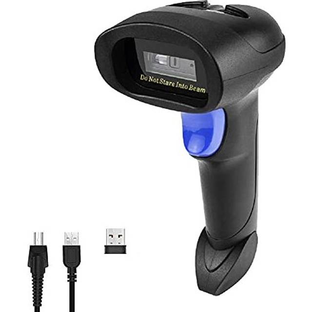Wireless CCD Barcode Scanner USB Automatic Bar Code Reader Compatible for PC Computer MAC Windows laptops NSL6