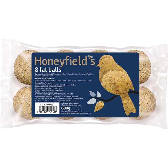 Honeyfields Fat Balls - 8 Pack
