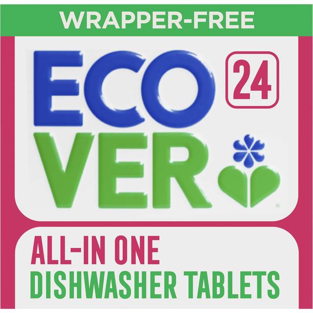 Ecover Wrapper Free All In One Dishwasher Tablets (24)