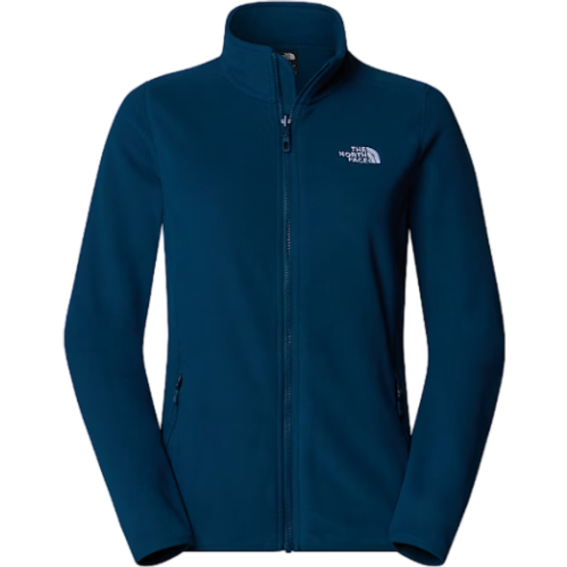 The North Face Womens 100 Glacier Full Zip (Blå (MIDNIGHT PETROL) X-large)