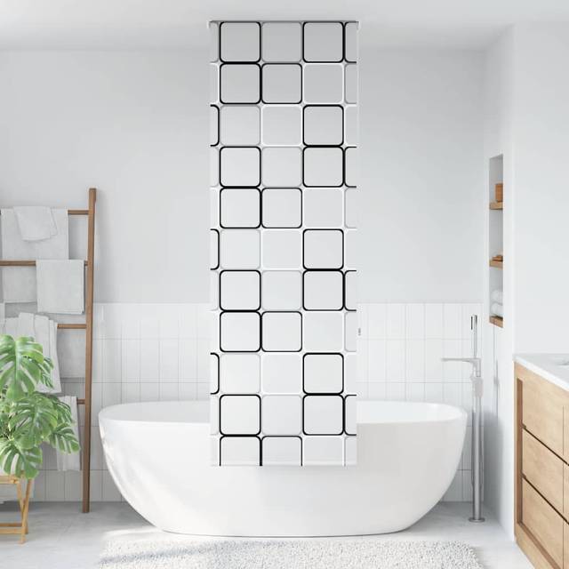 vidaXL Shower Roller Blind 80x240 cm Fabric Width 76 cm - Multicolour