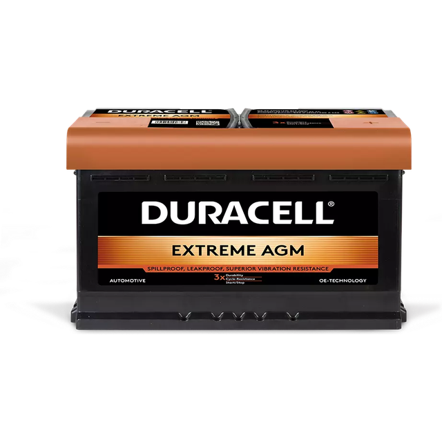 Duracell battery de80 extreme 12v 80ah 800a b13 l4 ford transit connect 1.6 tdci