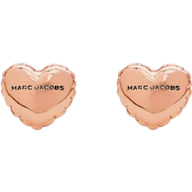MARC JACOBS Marc Jacobs Balloon Heart Earrings in Antique Rose Gold