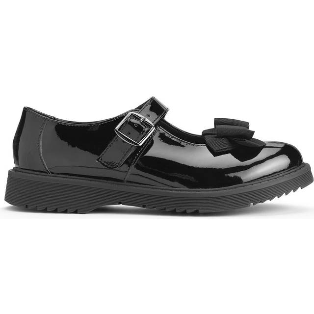Empower, Black patent girls buckle Angry Angels school shoes