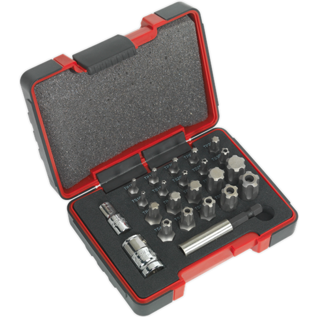 Sealey 23 Piece Combination Drive TRX-P and TRX-TS Screwdriver Bit Set Combination
