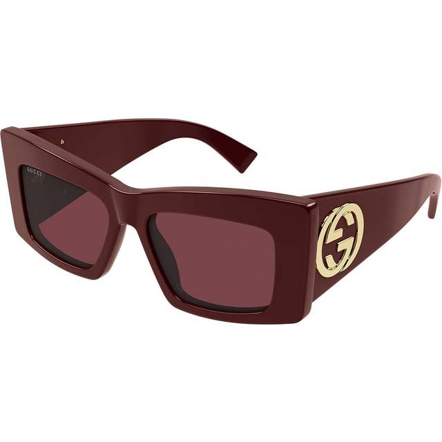 Gucci Woman GG1842S 005 Sunglasses Acetate Bordeaux Red Butterfly