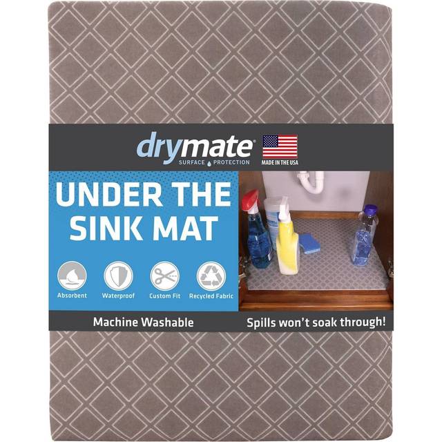 Drymate Premium XL Under Sink Mat  Waterproof Cabinet Protection Mats for Kitchen & Bathroom  Absorbent Shelf Liners  Slip-Resistant  Non-Adhesive  Ma