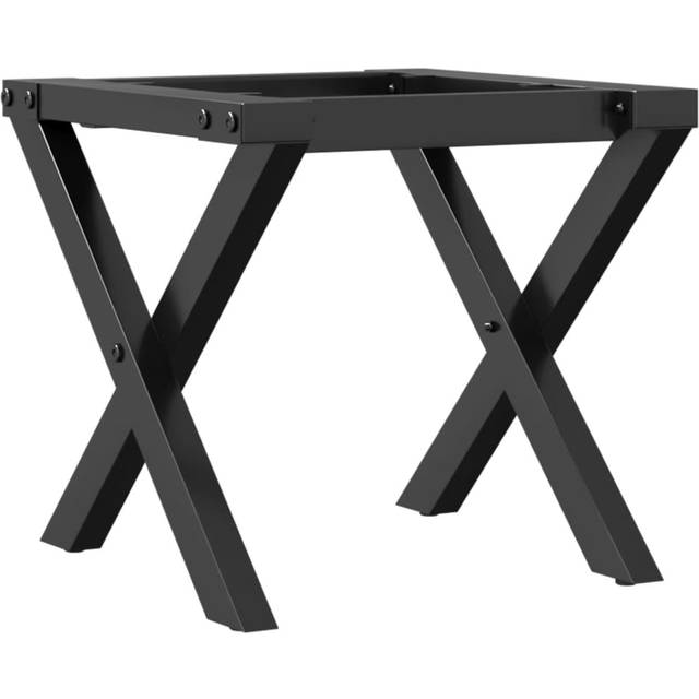vidaXL Coffee Table Legs X-Frame 30x30x33 cm Steel - Black