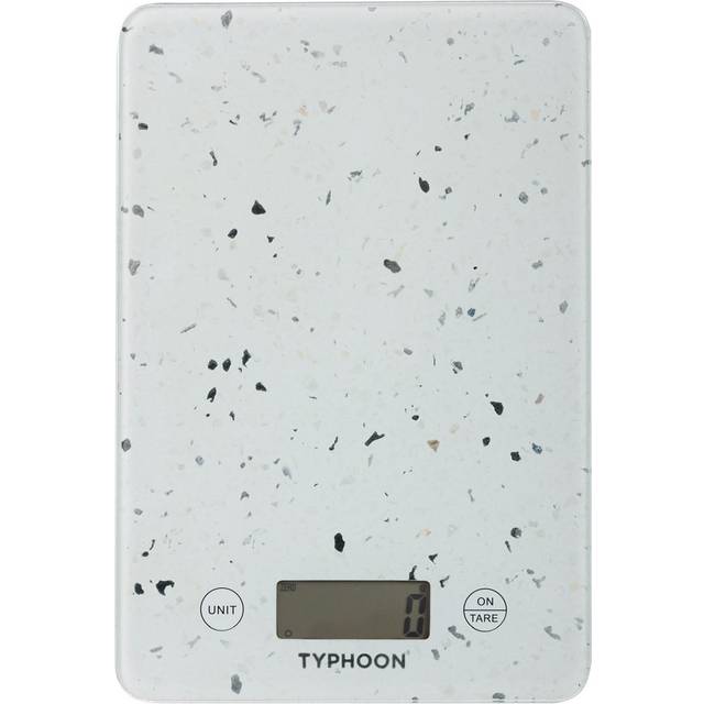 Typhoon Elements White Quartz Effect Digital Kitchen Scales