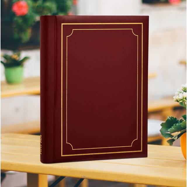 Deluxe Stamp Cover Large Self Adhesive Photo Album - Red (40)