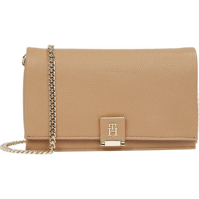 Petit sac bandoulière lisse - Beige - Taille Unique