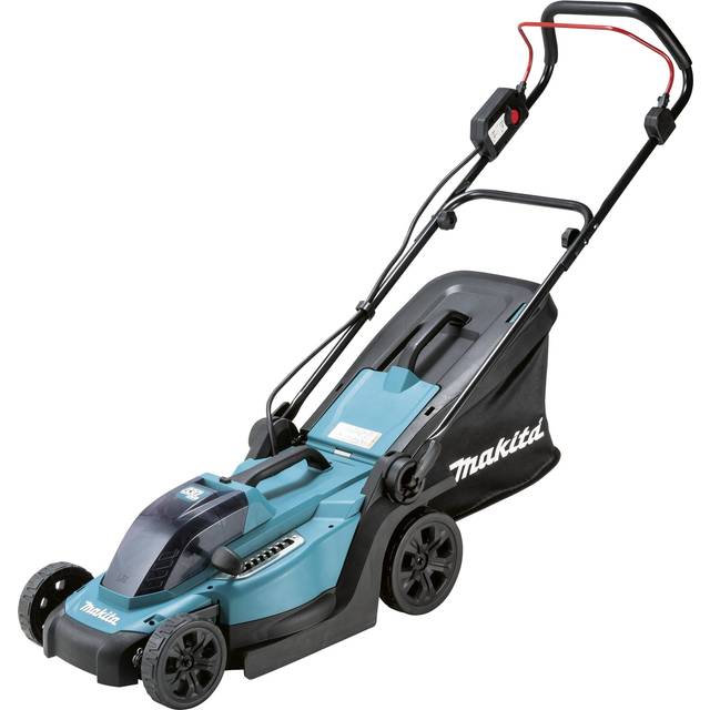 Makita 330mm Rechargeable Lawn Mower 18V6Ah with Battery and Charger MLM330DRG Blue blue