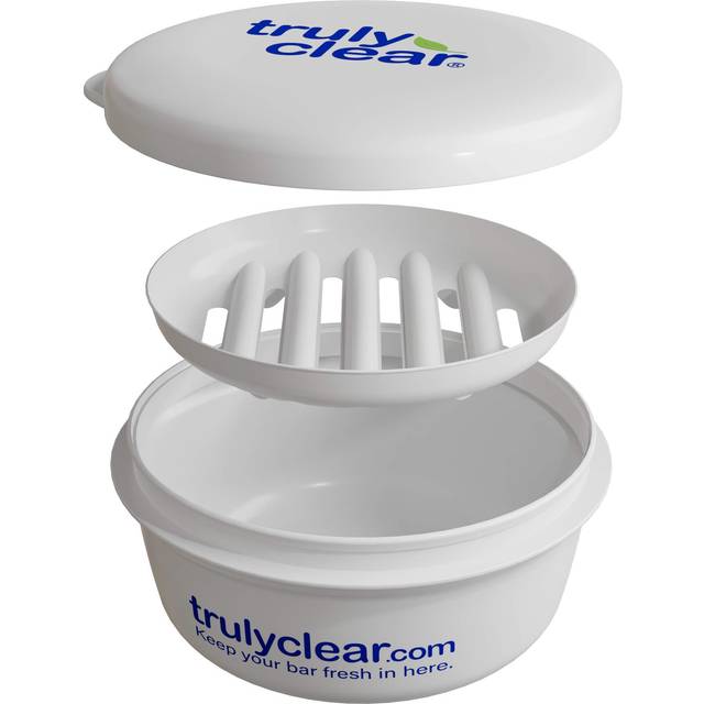 TRULY CLEAR Soap Case with Tray - Leakproof Travel Soap Box  Soap Bar Holder & Soap Dish  Portable Bar Soap Container for Gym  Shower  Camping  & Lugg