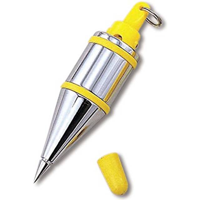 TAJIMA Plumb Bob - 21 oz (600g) Plumb-Rite with Quick-Stabilizing Cap & Embedded Bumpers - PQB-600