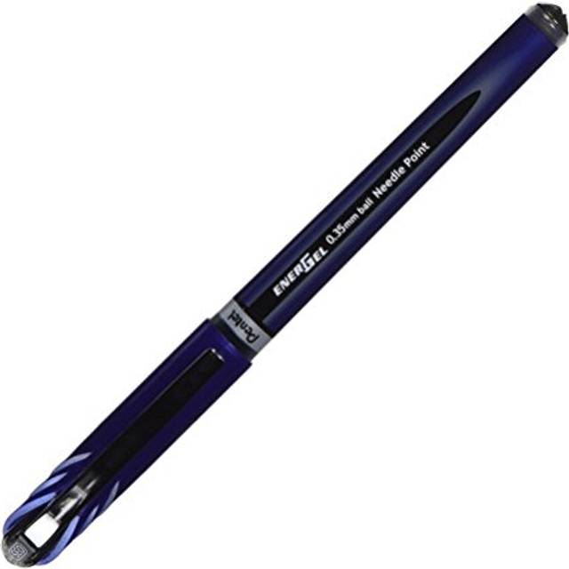 Pentel Energel Euro Ballpoint Pen  0.35mm Needle Tip  Red Ink (BLN23-B)