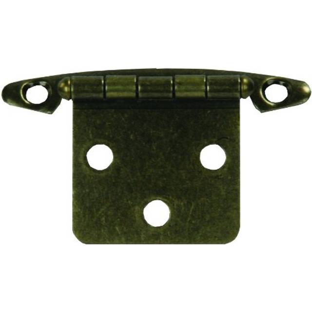 JR Products 70605 Free Swing Flush Mount Hinge - Antique Brass