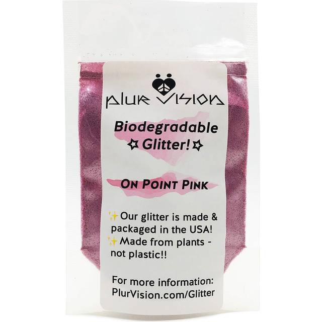On Point Pink Biodegradable Glitter 1 Ounce - Made from Plant Cellulose  Earth Friendly. Perfect for Body  Cosmetics  Crafts  DIY Projects. Can be Mix