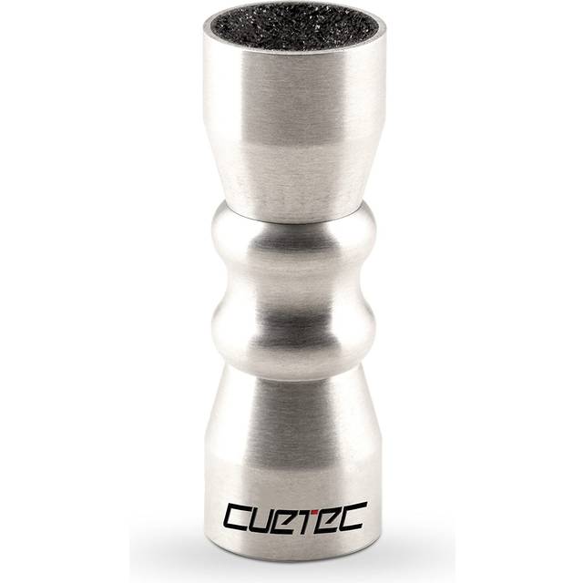 Cuetec 3-in-1 Bowtie Cue Tip Tool with Scuffer, Shaper, Pool Aerator, Silver- Portable Aluminum Snooker Tip - Premium Billiard and Pool Accessories