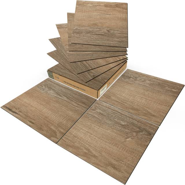 Art3d Peel and Stick Vinyl Floor Tiles 30-Pack 12 x 12 inch  Self Adhesive Waterproof Flooring Wood Planks for Kitchen  Dining Room  Bedrooms  Cover 3