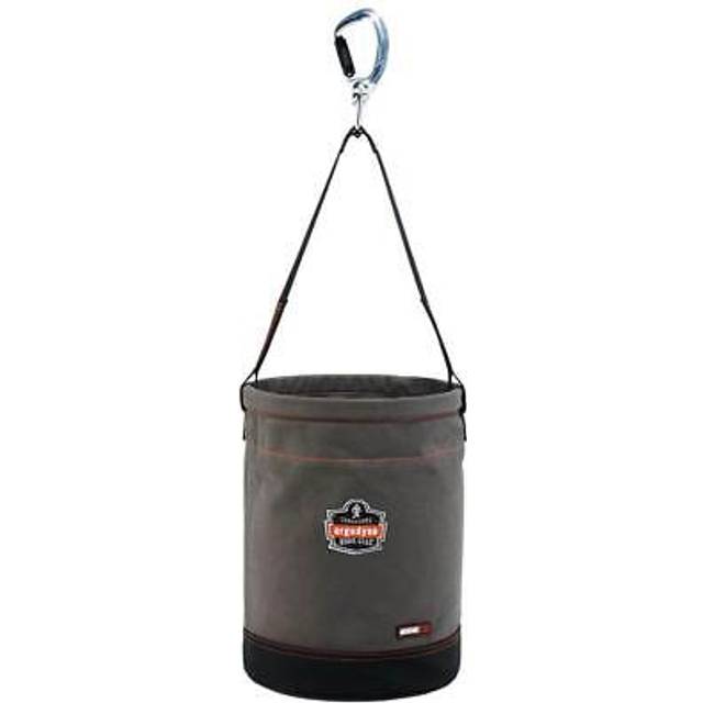 Arsenal 14940 Swiveling Carabiner Canvas Hoist Bucket, Gray - Large