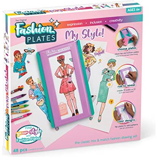 Fashion Plates My Styles - Arts & Crafts for Ages 6 to 7 - Fat Brain Toys