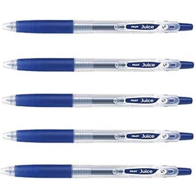 Pilot Juice Retractable Premium Gel Ink Roller Ball Pens  Ultra Fine Point -0.38mm- Black Ink -Value Set of 5