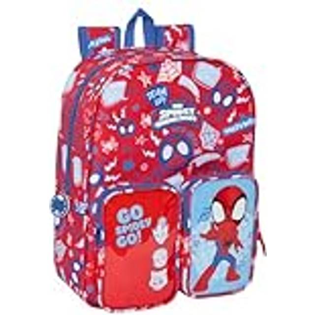 Skolryggsäck Spider-Man Rescue Blå Röd 26 x 34 x 11 cm